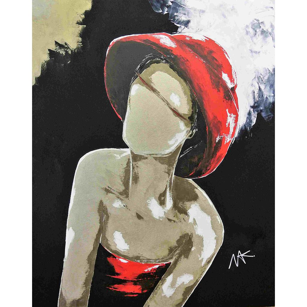 Toque rouge 80x100