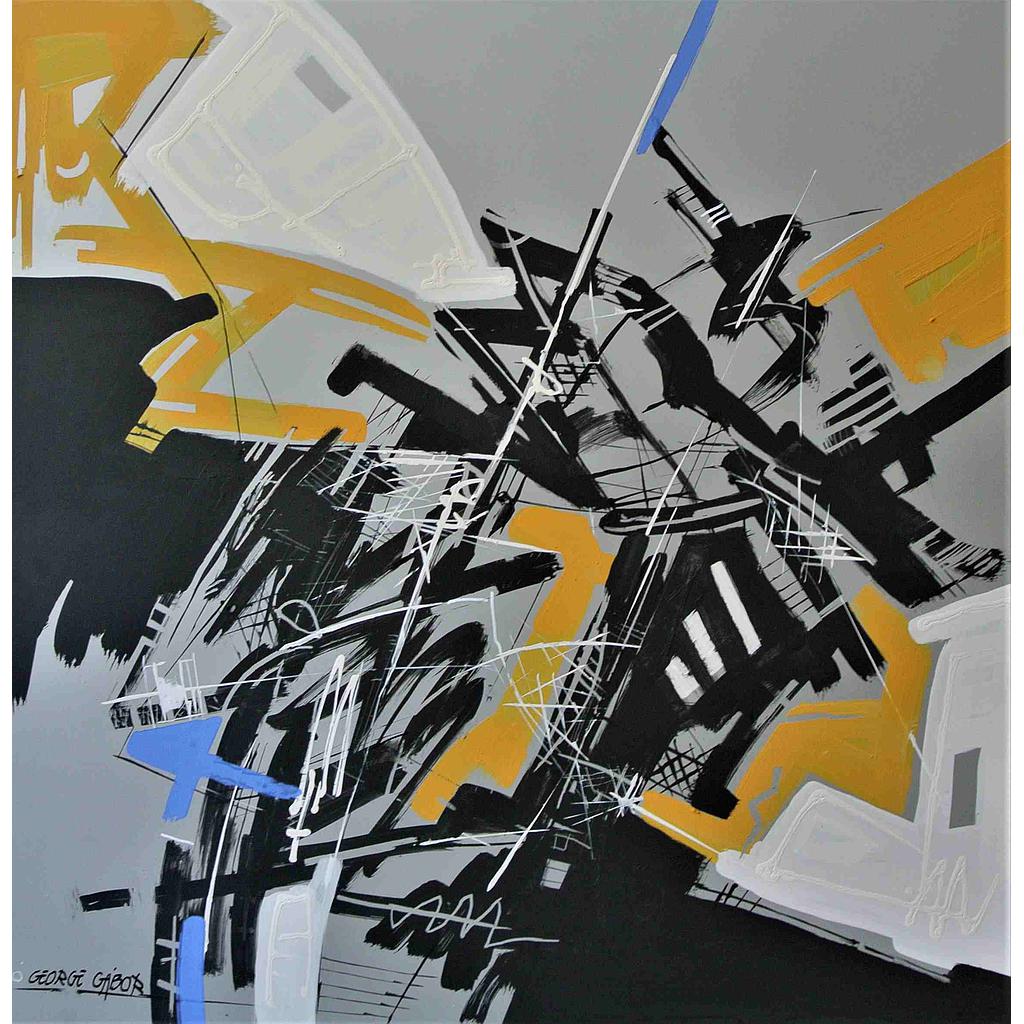 Il tempo non ha più l'umana dimensione. (I). 100x100