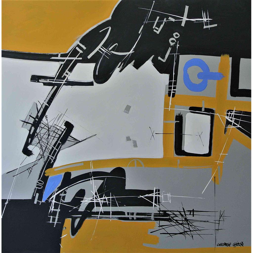 Il tempo non ha più l'umana dimensione. (II). 100x100