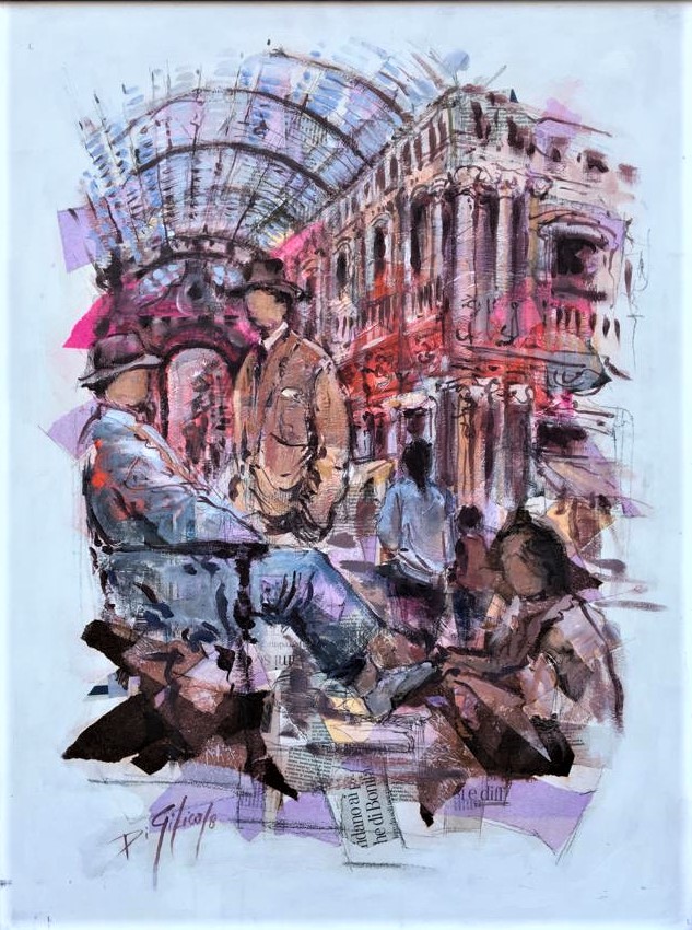 I signori conversano. 67x86