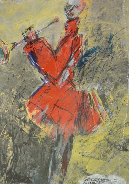 Musicista in rosso 50.2x35