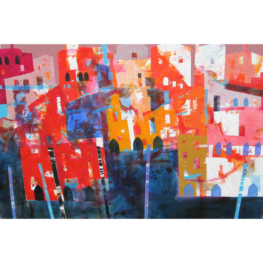 Riflessi di canal grande. 100x150