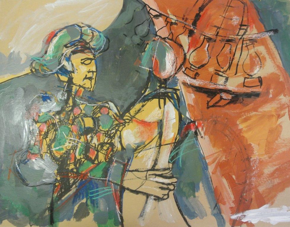 Arlecchini innamorati 45x32