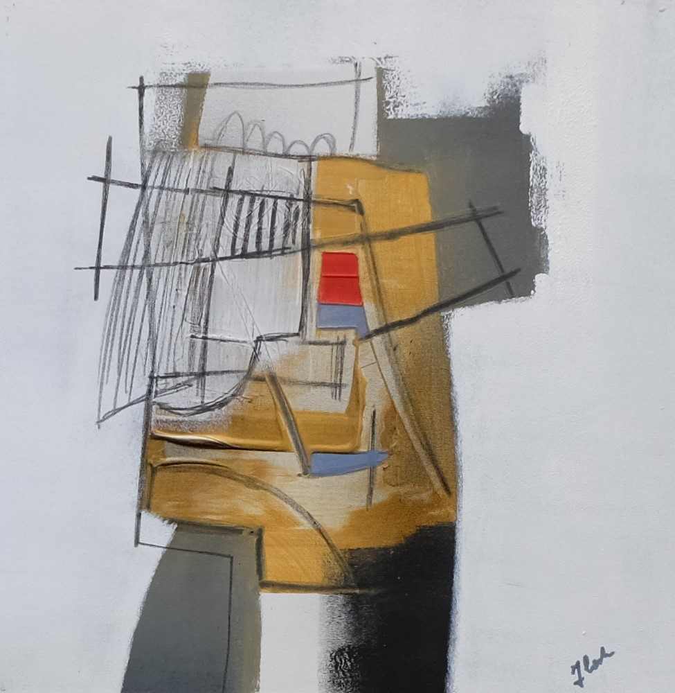 O.P. La casa rosso. 40x40