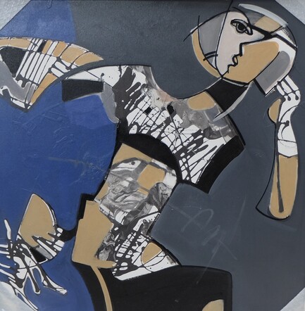 80x80 L'ultimo cielo indaco