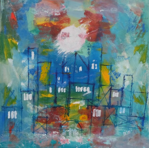 Esplosione floreale 110x110