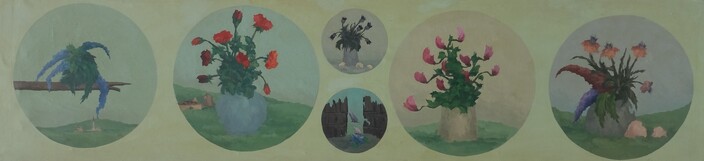 Composizione di fiori 50x200