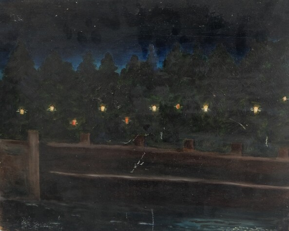 Notturno al giardino 45x35