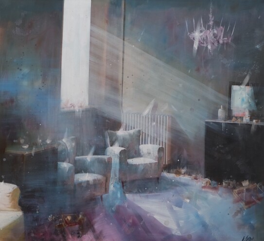 Interno in controluce 110x120