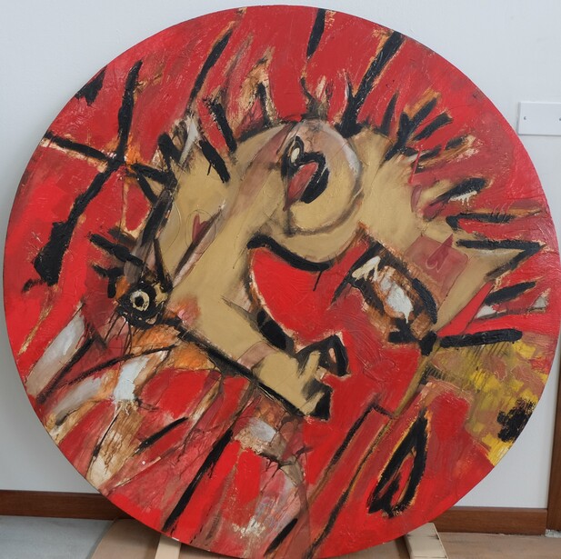 Cavallo  pensante  II  diam. 130