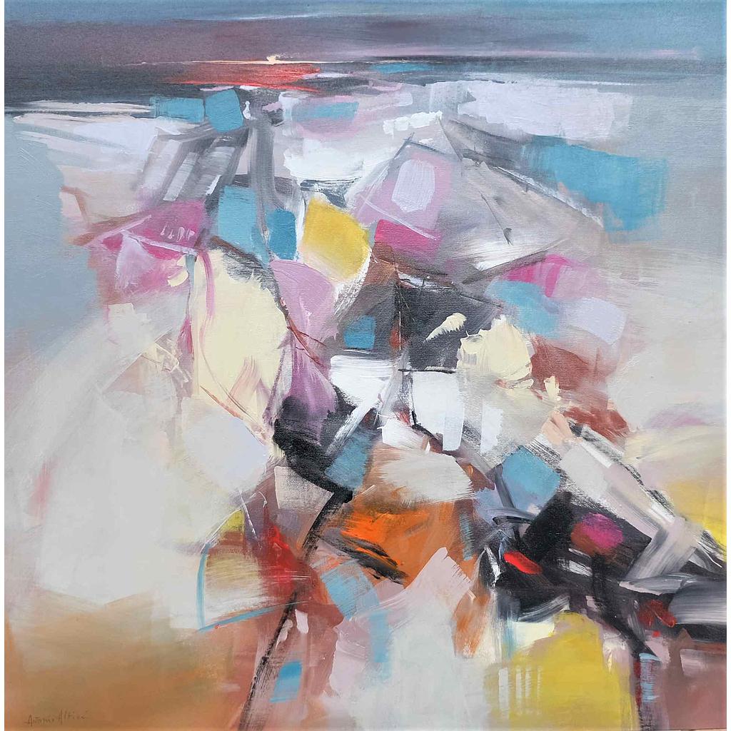 Spiaggia d'inverno. 80x80