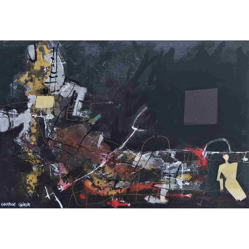 Buchi neri nella memoria (II) 60x90 (C-Vetro)