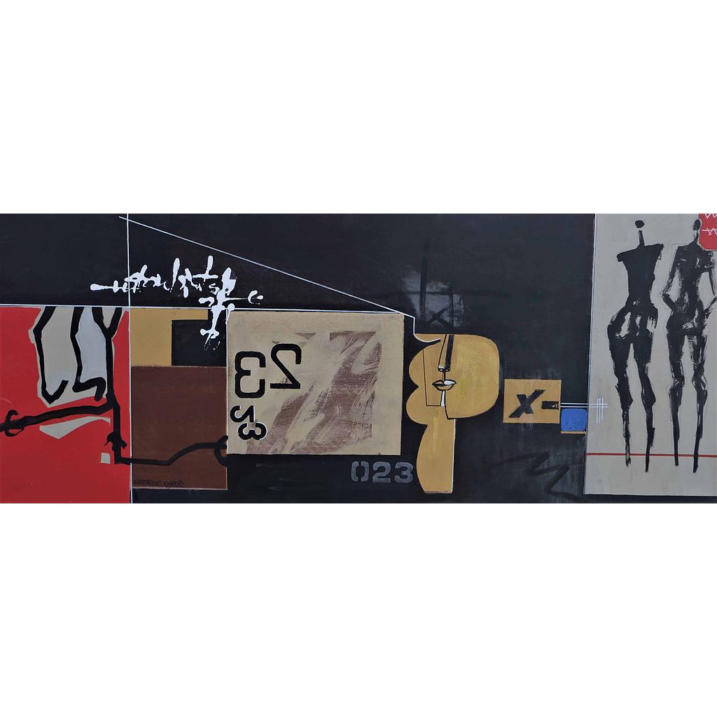 Riflessi mentali (II). 70x170 (C-Vetro)