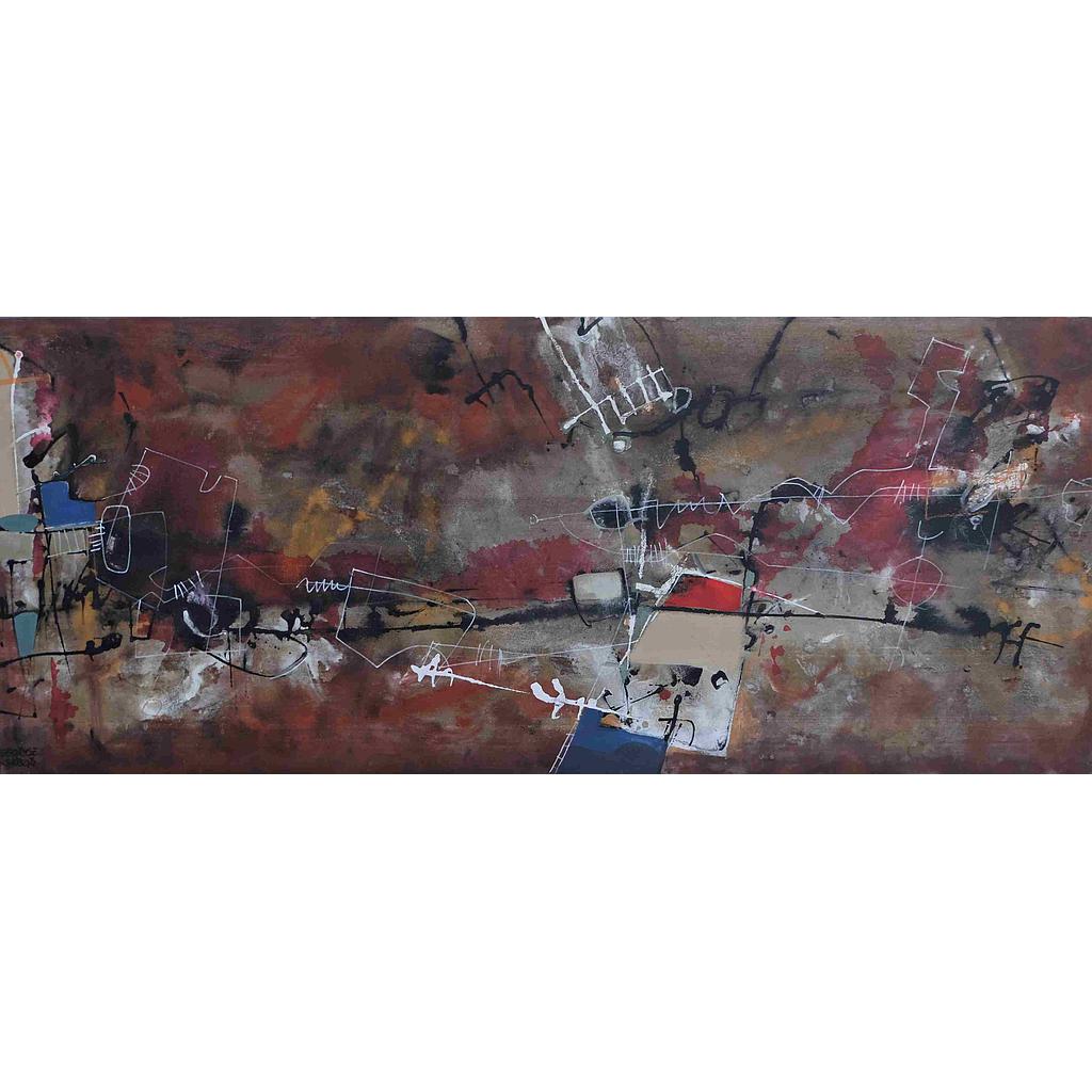 Zoom notturne (II). 70x170 (C-Vetro)