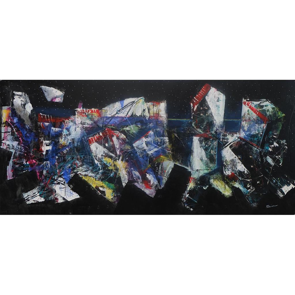 All'orizzonte. 100x200