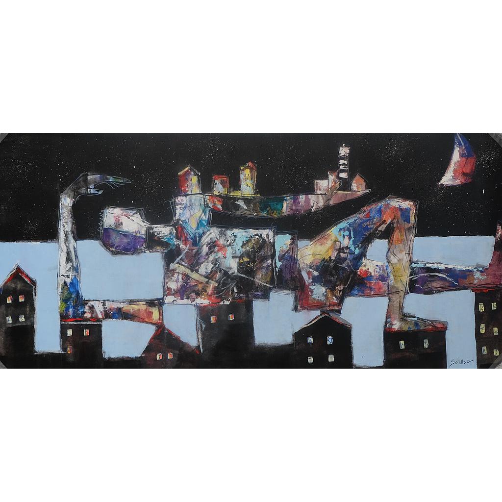 La città che dorme. 100x200