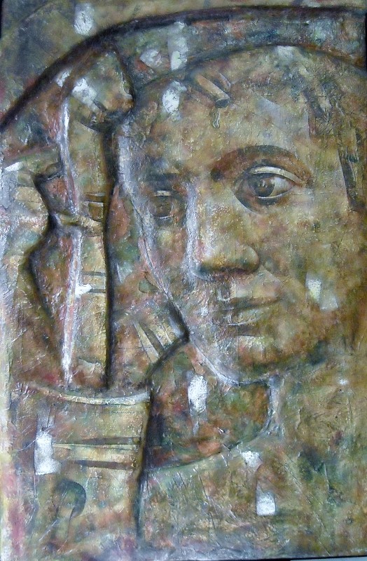 Riflesssioni bassorilievo. 100X150