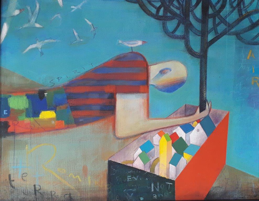 Tra terra e mare. 40x50