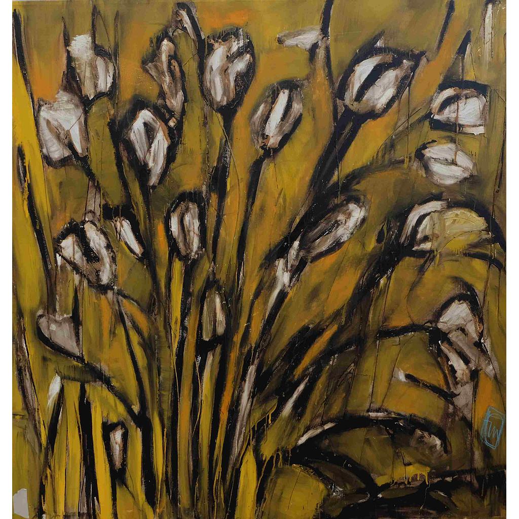 130x130 Tulipani su fondo marrone