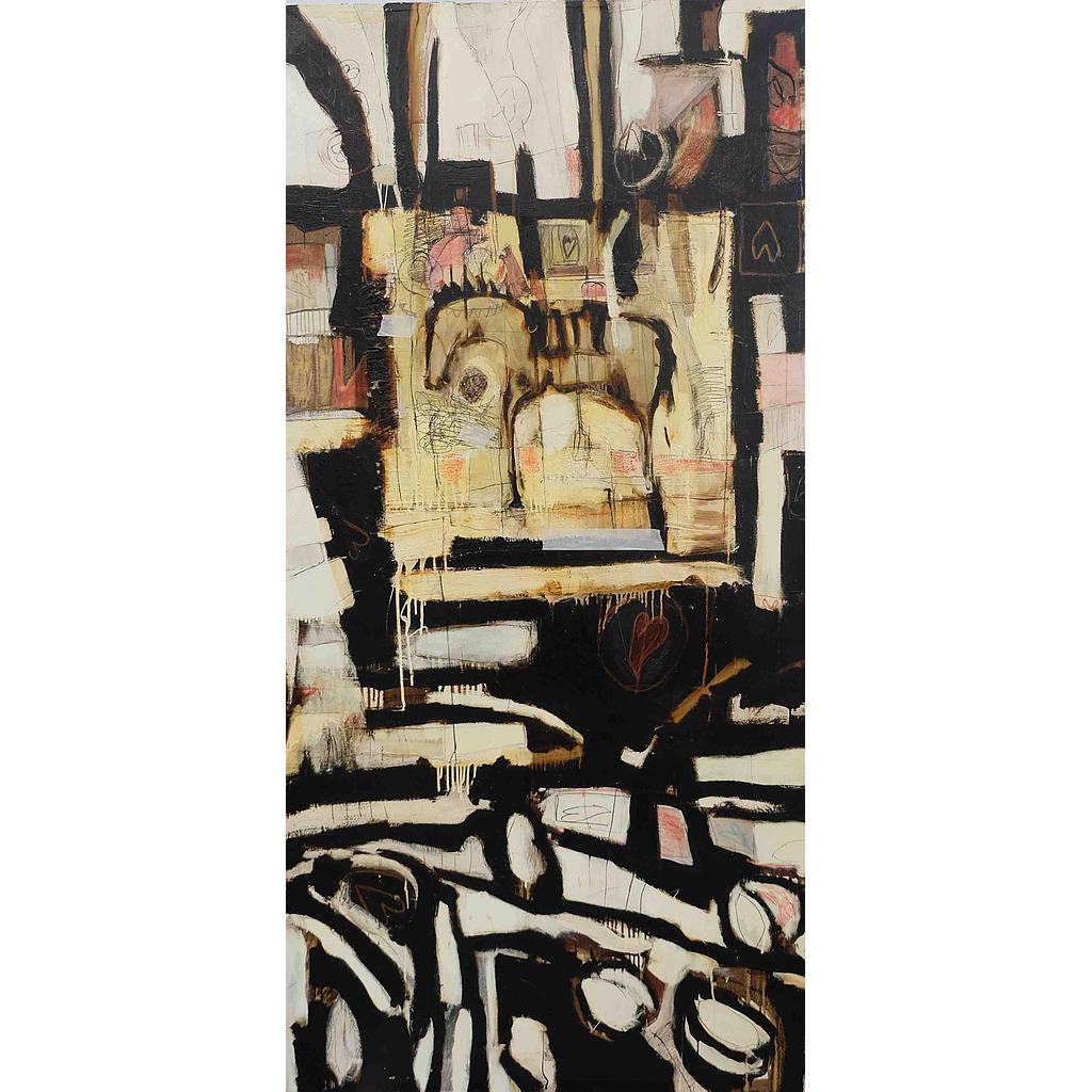 100x200 Cavallo pensante con pensieri di ricordi II