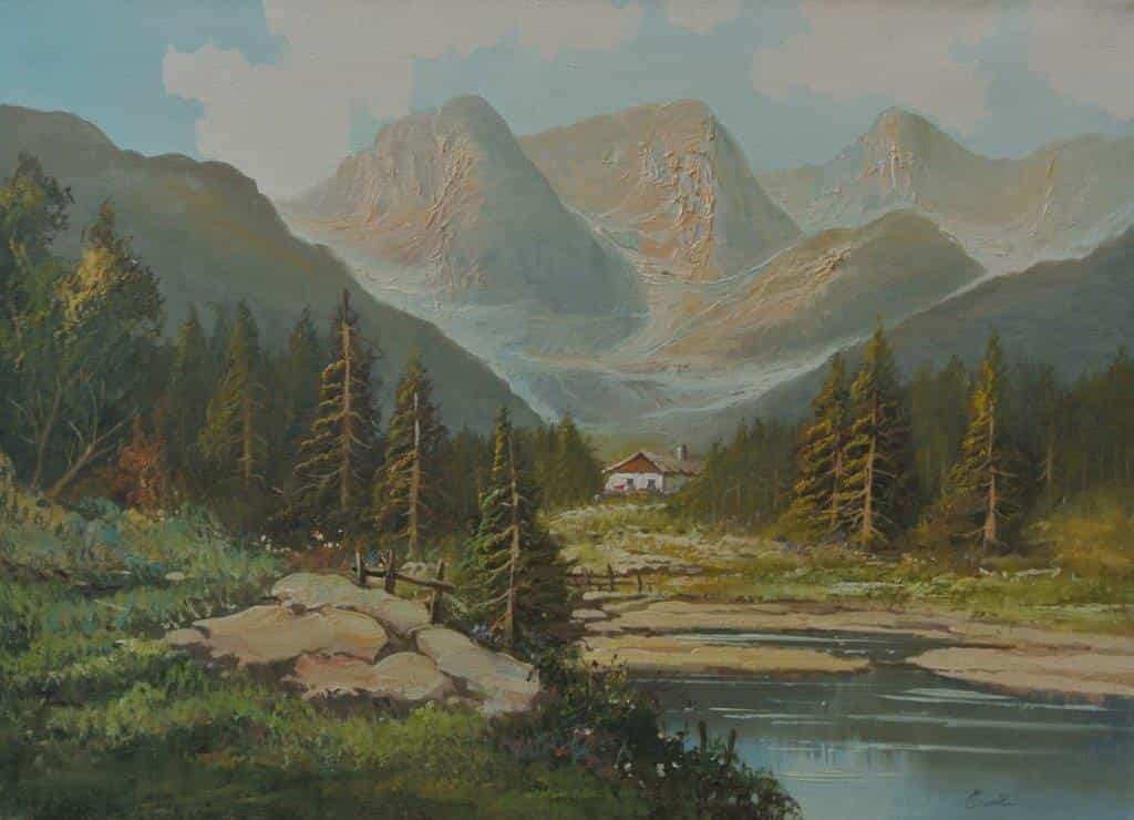 Paesaggio montano 50x70