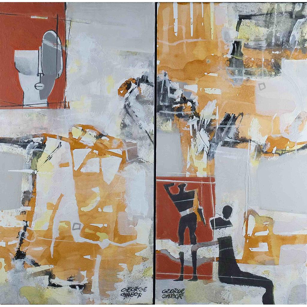 78,5X80 dittico- Segni involontari