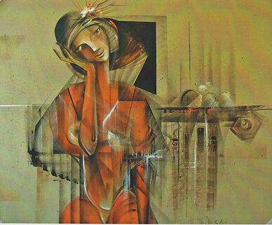 Donna innamorata 130x170