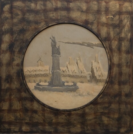 Monumento sotto la neve diam. 70