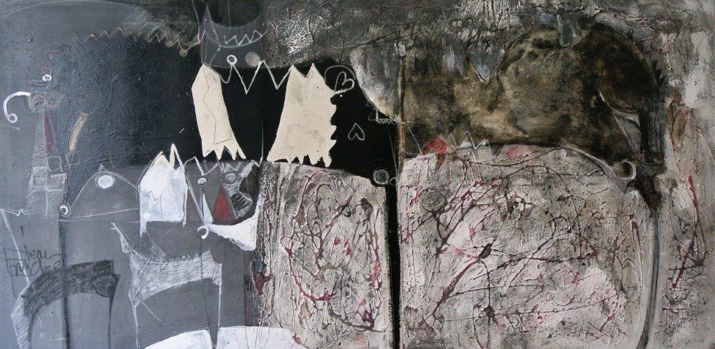 Insieme di cavalli pensanti per sagome insolute 100x200