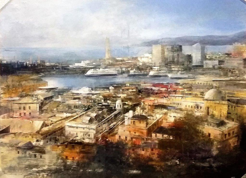 O.P Veduta di Genova 100x130