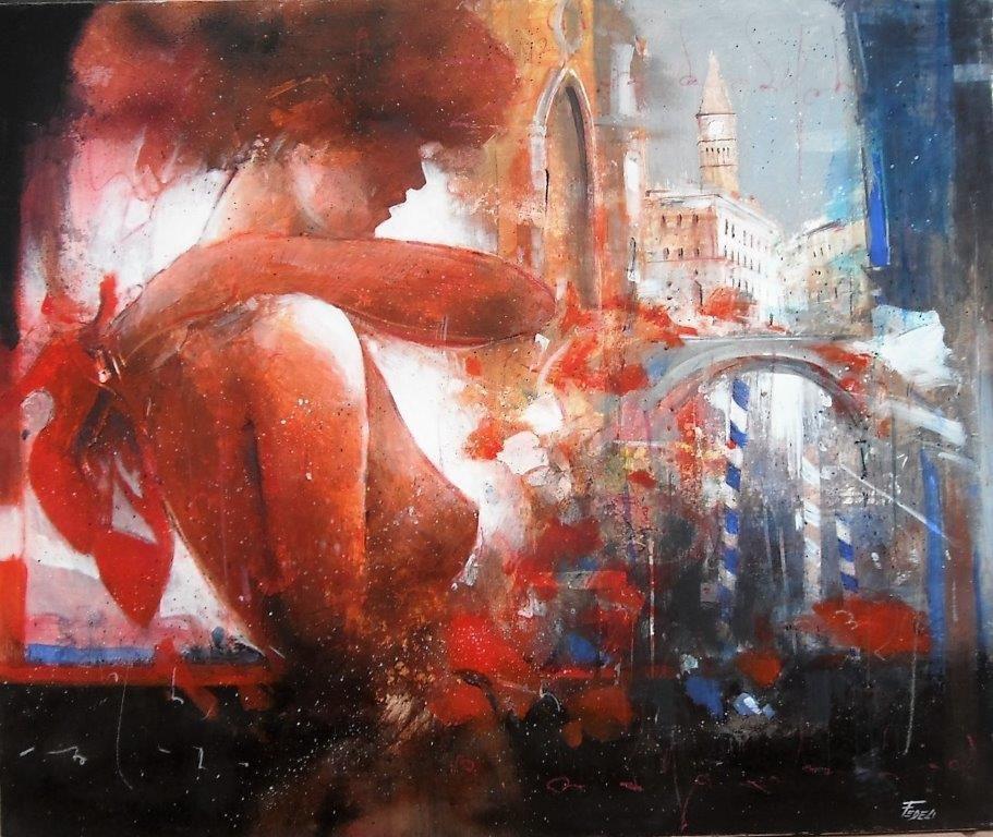 O.P Tacchi rossi 100x120